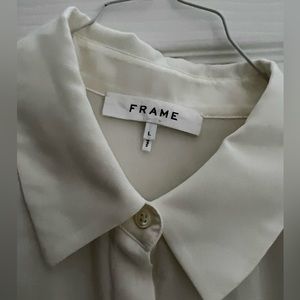 FRAME silk blouse.  Size Large